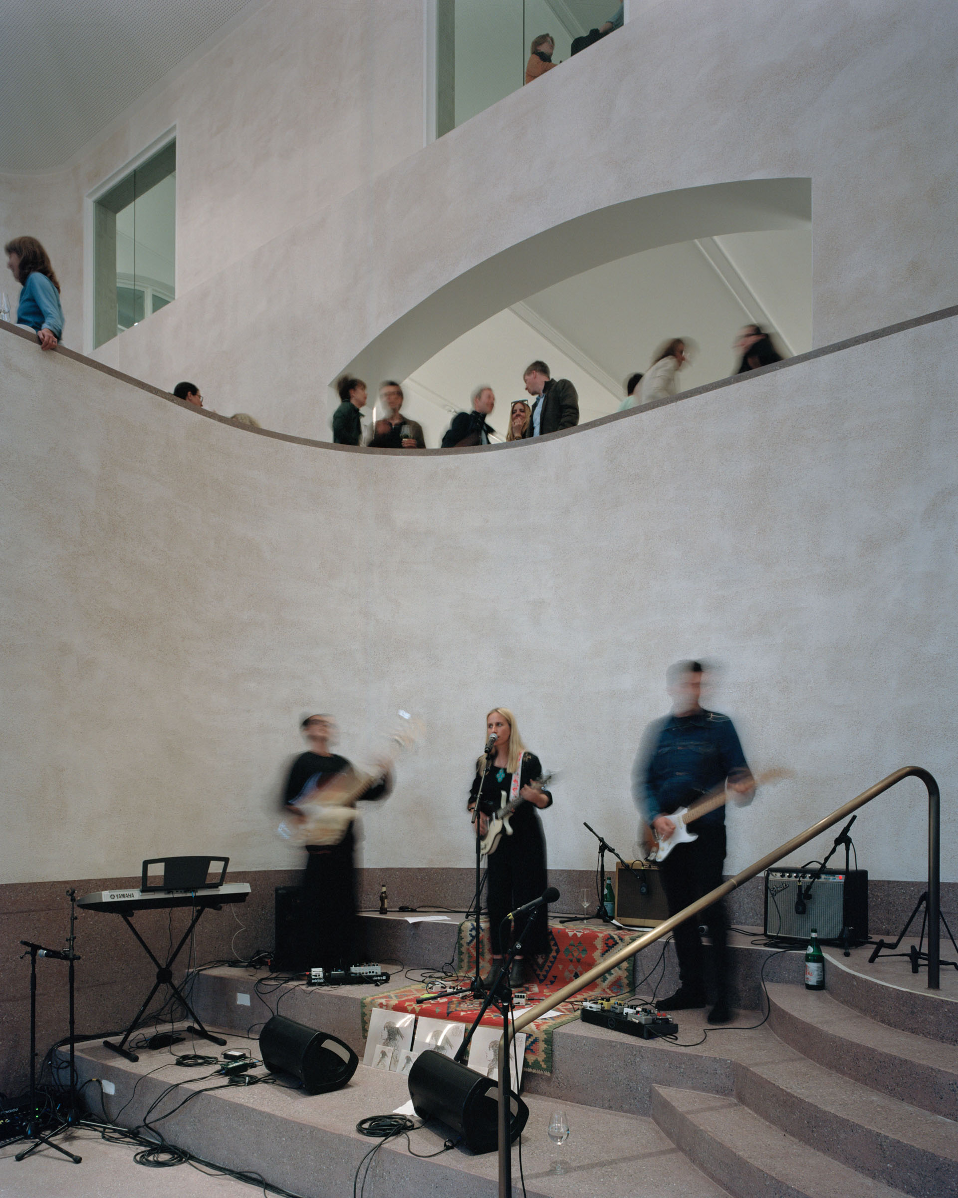 Analog architectural photography and documentation of the interior of the kHaus cultural centre (former military barracks) in Basel, Switzerland, designed by MIDERI & HAFO. Photographed by Piotr Hraptovich, architectural photographer based in Basel, Switzerland. Analoge Architekturfotografie und Dokumentation der Innenräume des kHaus Kulturzentrums (ehemalige Kaserne) in Basel, Schweiz, entworfen von MIDERI & HAFO. Fotografiert von Piotr Hraptovich, Architekturfotograf mit Sitz in Basel, Schweiz. 
